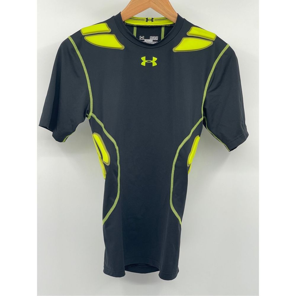 Under Armour Shirt Gameday Armor Base Layer Men Medium Black Yellow Football